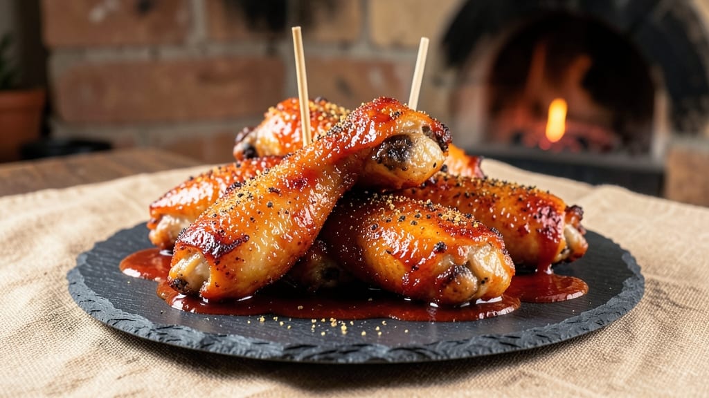 Baked Barbeque Chicken Wings Recipe: Sticky-Sweet Glaze with Crunchy Parmesan Crust