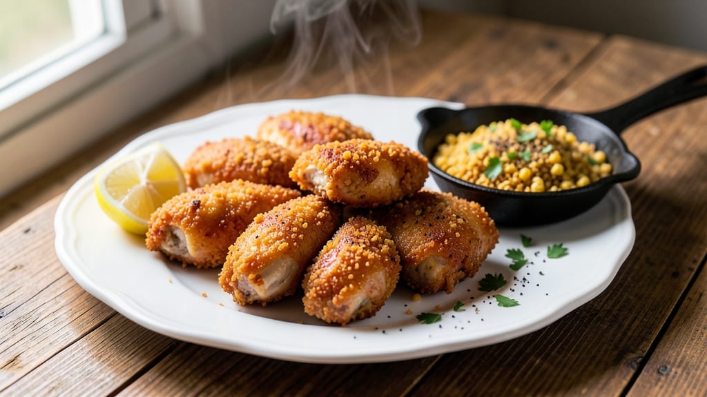 Air Fried Popcorn Chicken Recipe: Crunchy Cornflake Crust With Juicy Centers