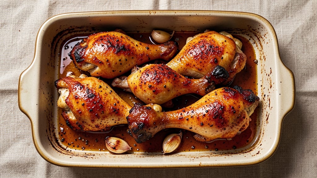 Baked Barbeque Chicken Legs Recipe: Honey-Spiced Glaze That Caramelizes Without Burning