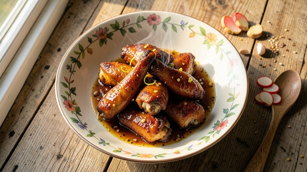 Baked Chicken Wings With Honey Soy Ginger Marinade Recipe: Glazed Crunch Meets Umami Depth