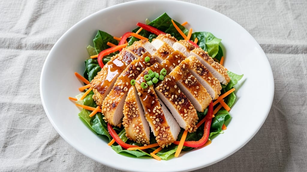 Applebee's Asian Chicken Salad Copycat Recipe: Crispy Cornflake Crunch With Tangy Sesame Dressing
