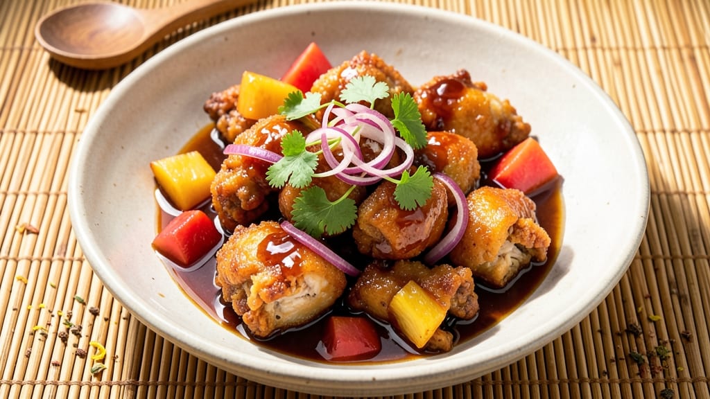 Authentic Chinese Sweet and Sour Chicken Recipe: Crispy-Fried Bites with Tangy Pineapple Glaze