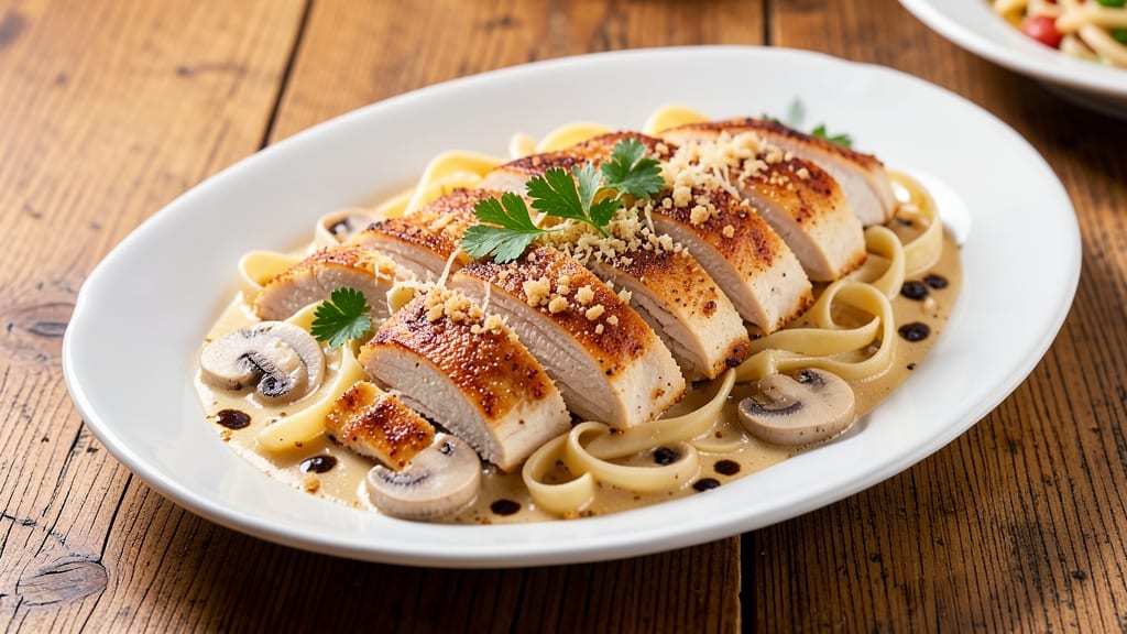 Baked Chicken Tetrazzini Recipe: Cheesy Mushroom Pasta Bake Magic
