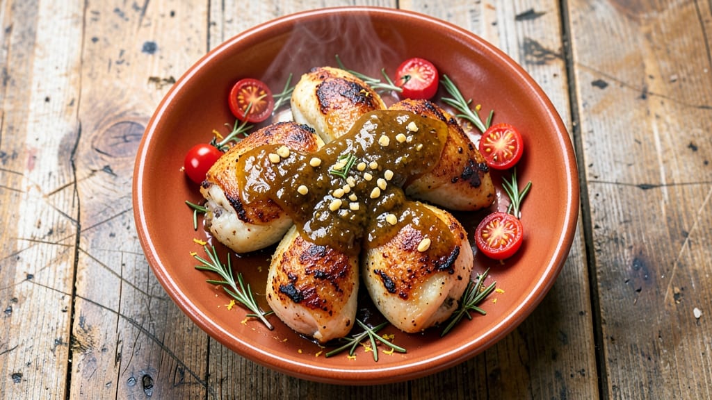 Baked Chicken Thighs Mediterranean Recipe: Herbed Lemon-Garlic Crisp With Juicy Centers