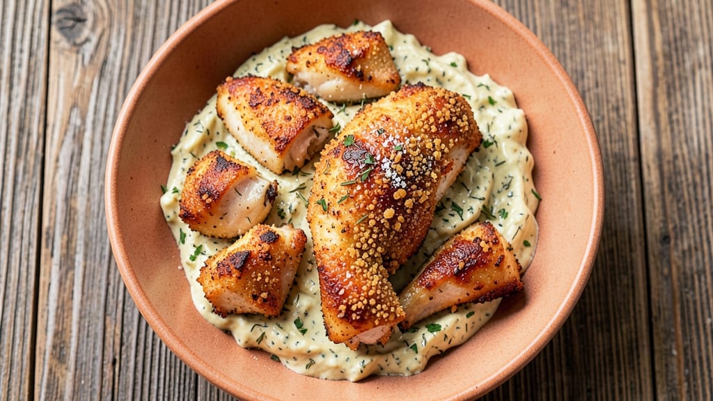 Baked Chicken With Ranch Seasoning Recipe: Crispy Herb-Crusted Bites in One Pan