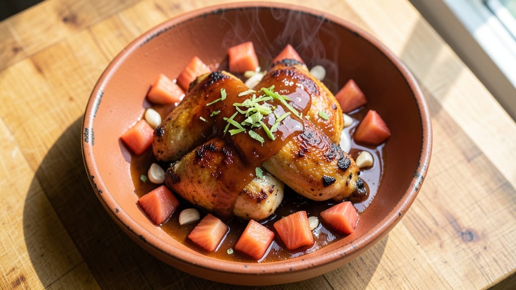 Baked Hawaiian Chicken Thighs Recipe: Pineapple-Braised Caramelized Crust