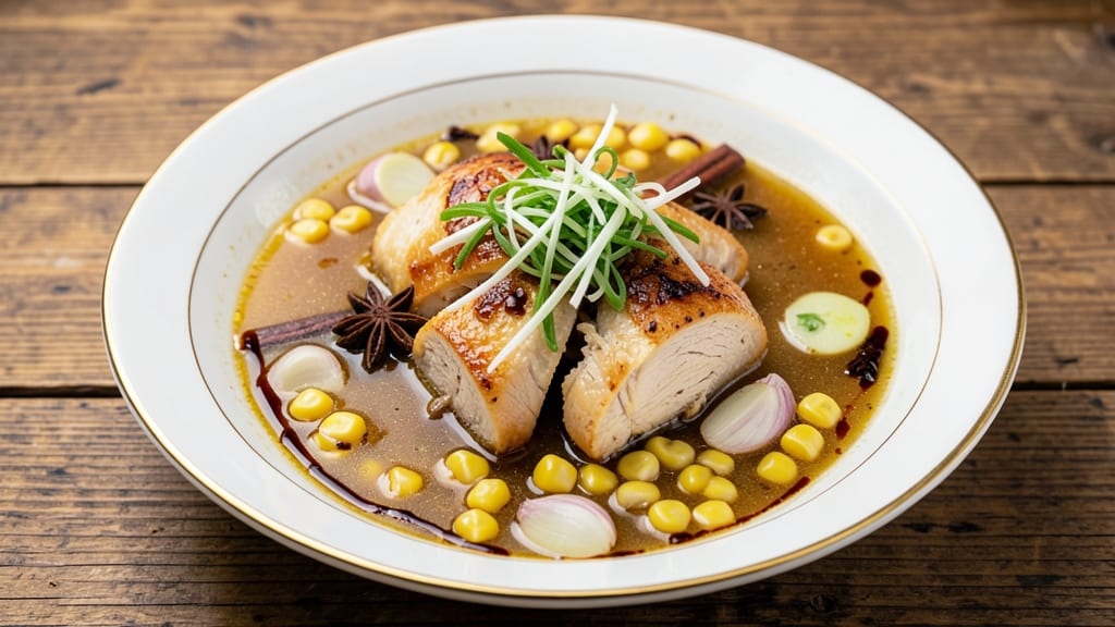 Authentic Chinese Chicken and Sweetcorn Soup Recipe: Star Anise-Kissed Broth with Silky Corn and Herbs