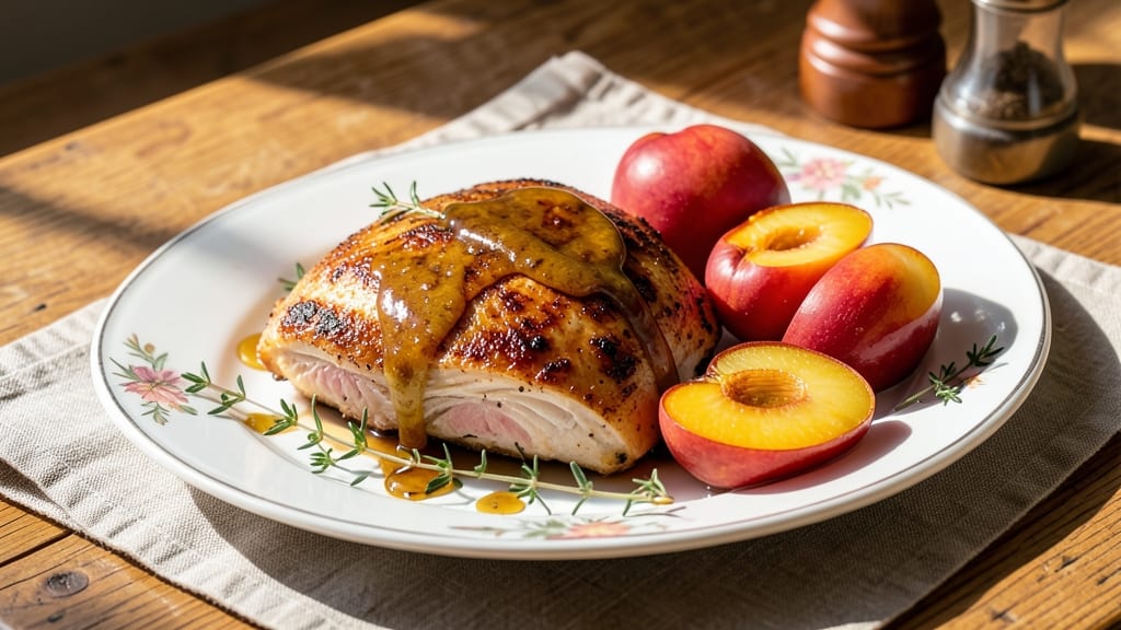 Baked Chicken With Canned Peaches Recipe: Sweet-Tart Glaze Harmony in One Pan