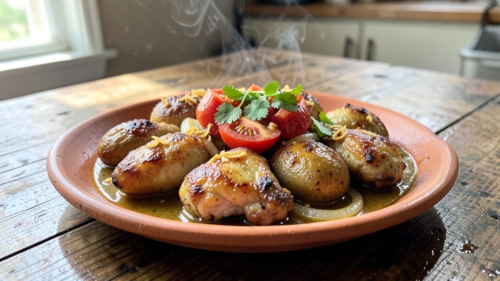 Aloo Chicken Salan Recipe: South Indian Turmeric-Tomato Comfort in One Pot