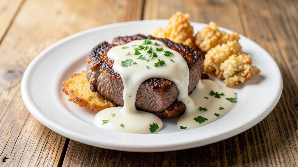 Babe's Chicken Fried Steak Recipe: Buttermilk Brined Crispy Crust With Mushroom Gravy