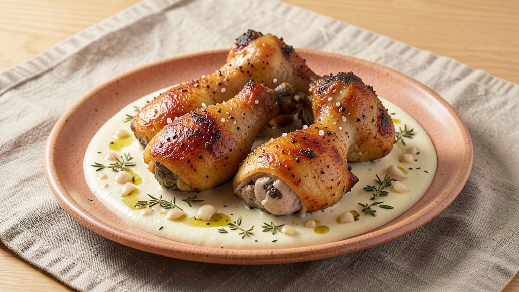 Baked Chicken Legs Recipe with Cream of Chicken: Crispy Skin and Rich Creamy Sauce Harmony