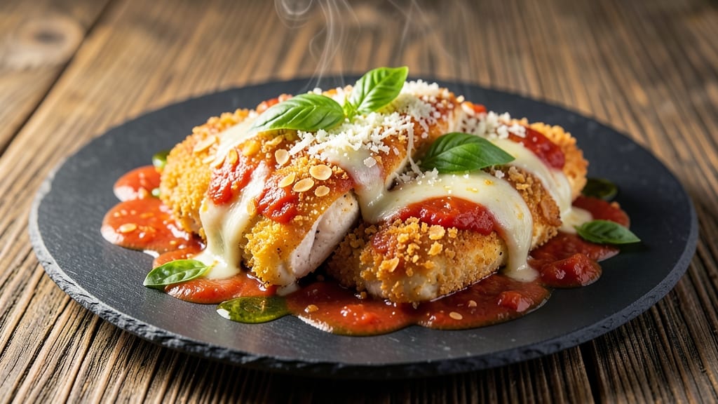 Baked Chicken Parmesan Recipe Without Breadcrumbs: Crispy Parmesan Crust With Juicy Centers