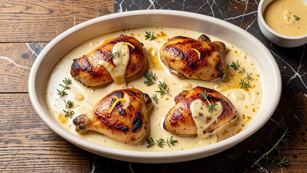 Baked Chicken Thighs With Cream Of Chicken Soup Recipe: Velvety-Smooth Sauce That Clings to Every Bite