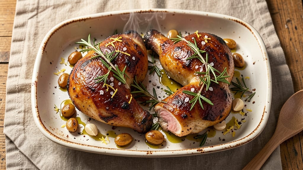 Baked Rosemary Chicken Leg Quarters Recipe: Herb-Infused Crisp Skin and Juicy Meat