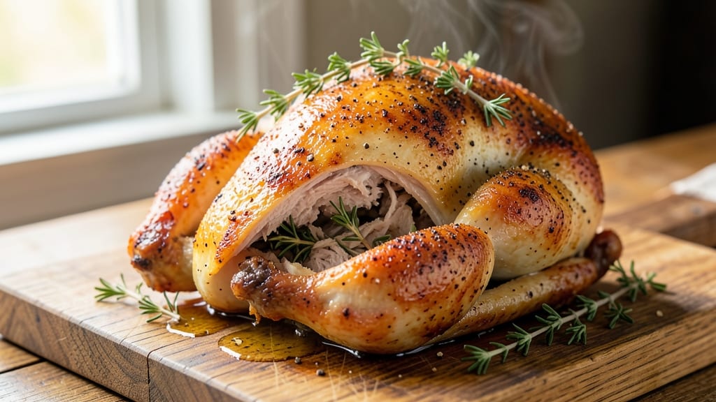Air Fryer Whole Roast Chicken Recipe: Golden Crust, Juicy Core in 45 Minutes