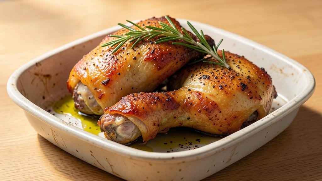 Baked Whole Chicken Legs Recipe: Crispy Skin, Juicy Meat in One Pan