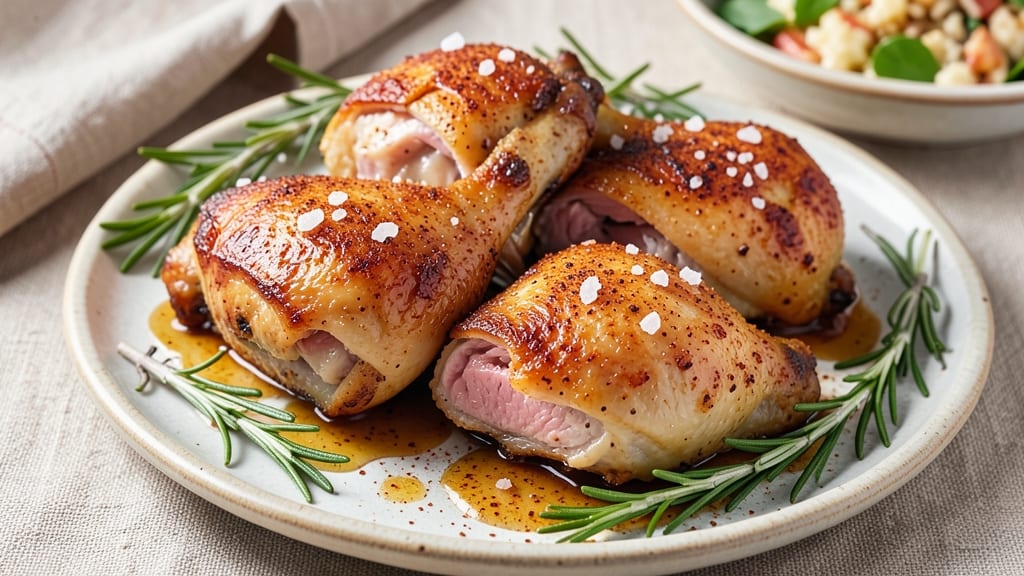 Air Fried Bone-In Chicken Thighs Recipe: Crispy Skin, Juicy Meat in 25 Minutes