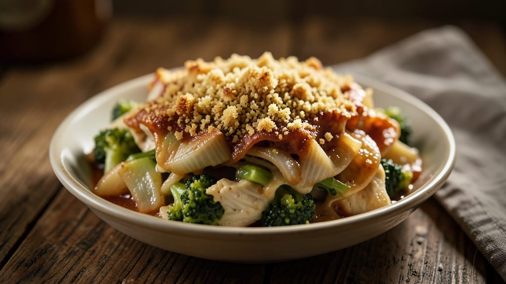 Campbell's Chicken and Broccoli Bake Recipe: One-Pan Creamy Celery Crown Delight