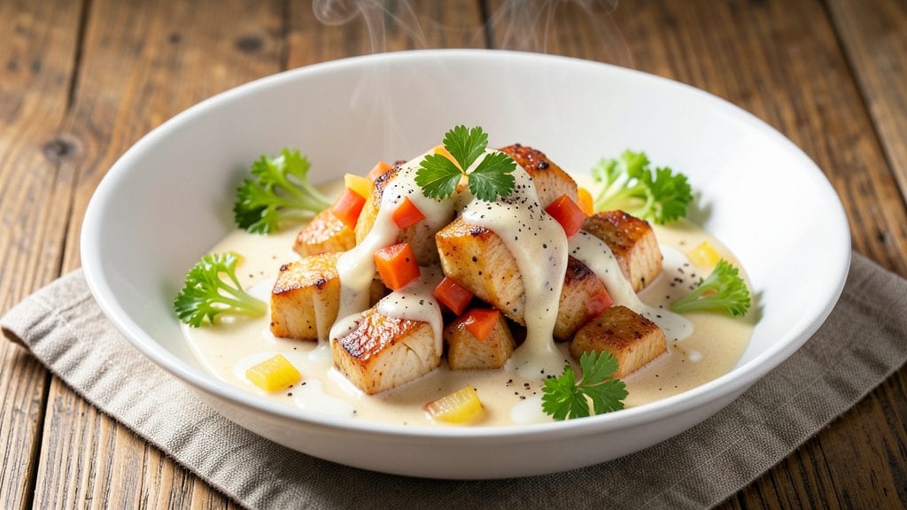 Campbell's Cream of Chicken Chicken Recipe: One-Pot Comfort With Celery Crown Crunch