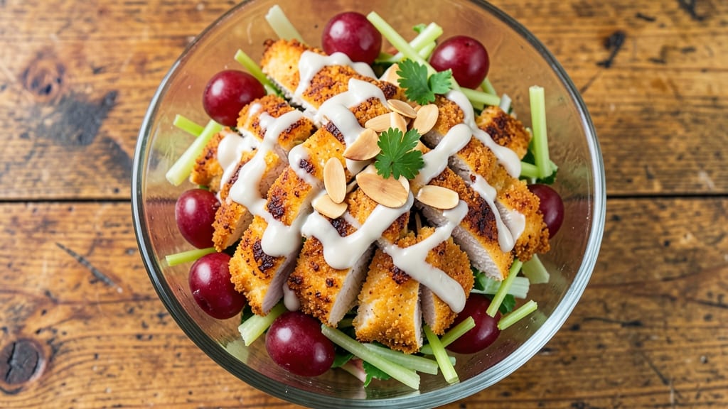 Copycat Zaxby's Chicken Salad Recipe: Crunchy Celery Crown with Vanilla Ranch Twist
