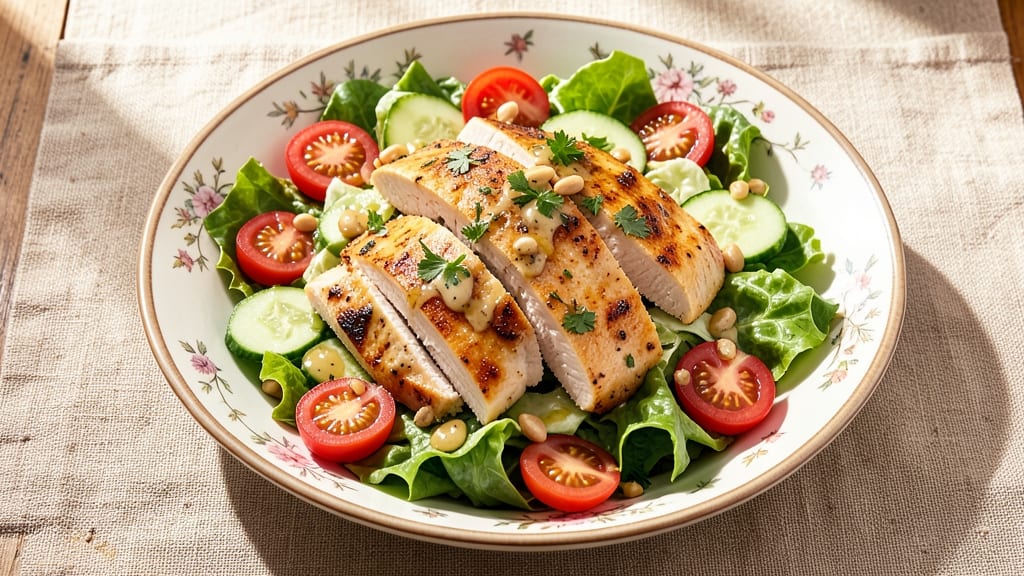Aladdin's Chicken Salad Recipe: Buttermilk-Brined Crispy Chicken with Creamy Herb Dressing