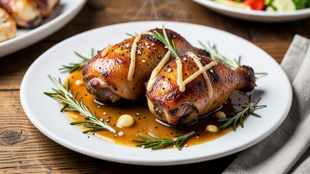 Baked Chicken Thighs With Gravy Recipe: Herb-Infused Crispy Skin and Rich Pan Sauce
