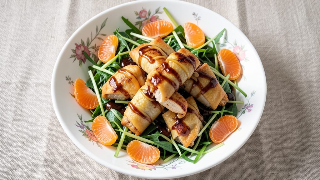 Barefoot Contessa Chinese Chicken Salad Recipe: Sesame-Ginger Dressing with Crispy Wonton Crunch