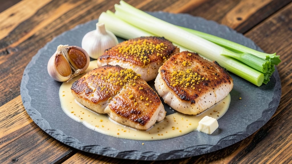Lawry's Copycat Chicken Recipe: Crispy Celery Crown Over Ultra-Smooth Vanilla Bliss