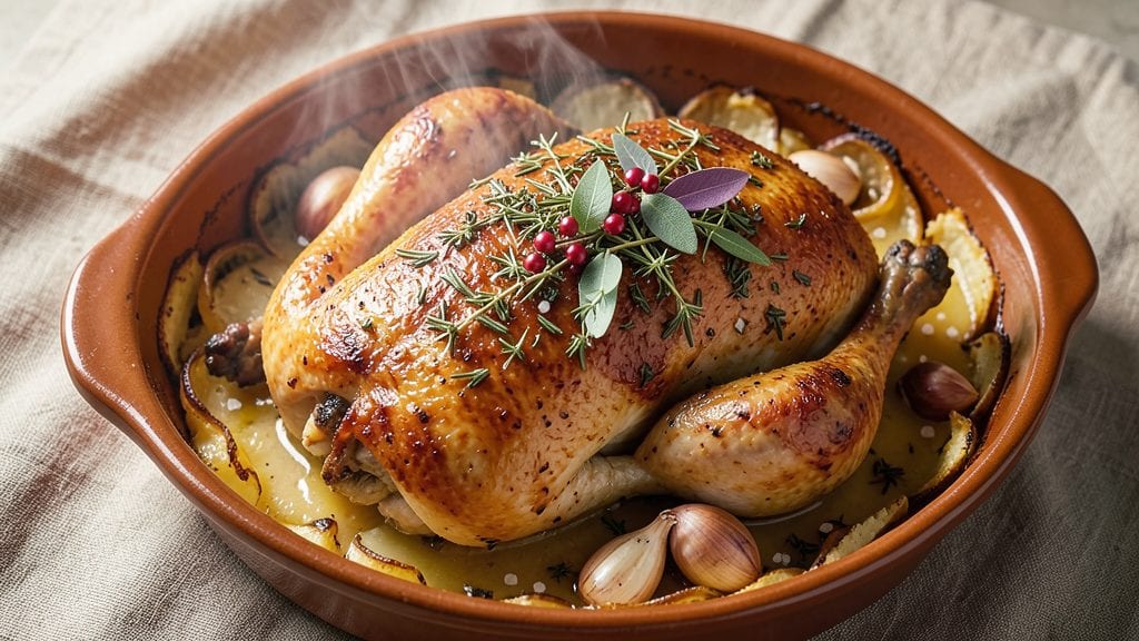 Martha Stewart's Chicken Recipe: Herb-Infused Roast with Golden Skin